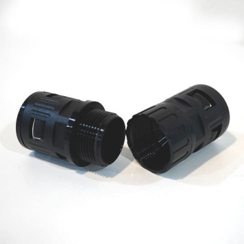 Plastic Corrugated Tubing Quick-Connect Fitting GQTF-AD