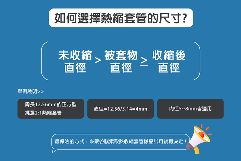 如何選擇熱縮套管的尺寸 谷騏絕緣套管製造商