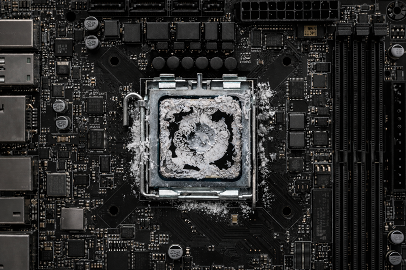 熱伝導材料のポンプアウト