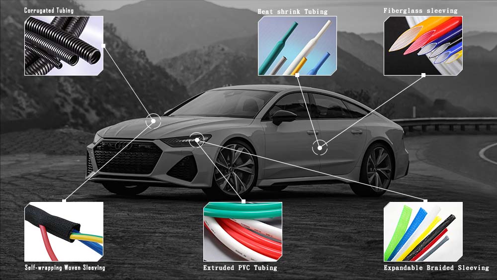 Insulation Sleeves for 6 Types of Automotive Wire Harnesses